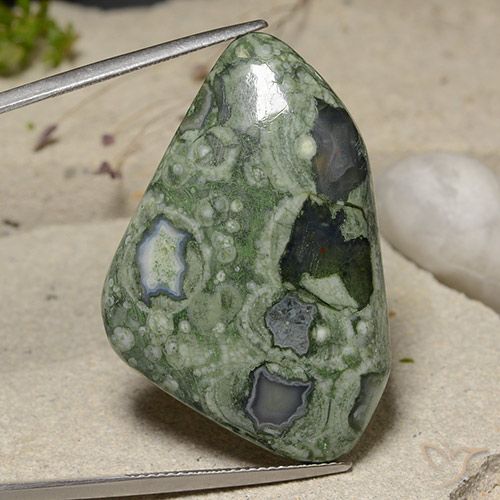 41.76 ct Fancy Jasper, 38.4 x 25.3 mm From Indonesia, Photo A