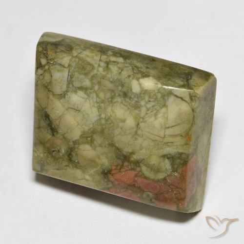 17.80 ct Multicolor Jasper Stone, Natural Jasper in Rhomb Cabochon Shape for Sale
