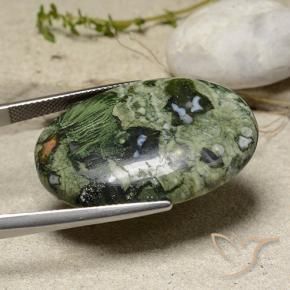 Jasper Gemstone in 32.4 x 22.8 mm Size for Sale, Jasper Stone in Multicolor Color
