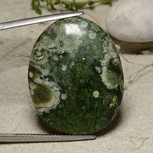 26.90ct Natural Multicolor Jasper, Oval, Opaque