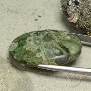 Jasper Gemstone in 30 x 22 mm (calibrated) Size for Sale, Jasper Stone in Multicolor Color