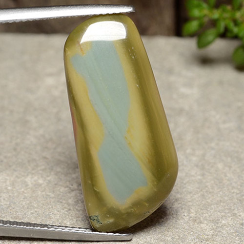 Multicolor Jaspe Gema - 12.4ct Cabujón Elegante (ID: 486346)