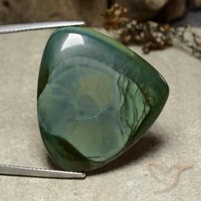 26.70 ct Multicolor Jasper Stone, Natural Jasper in Pear Cabochon Shape for Sale