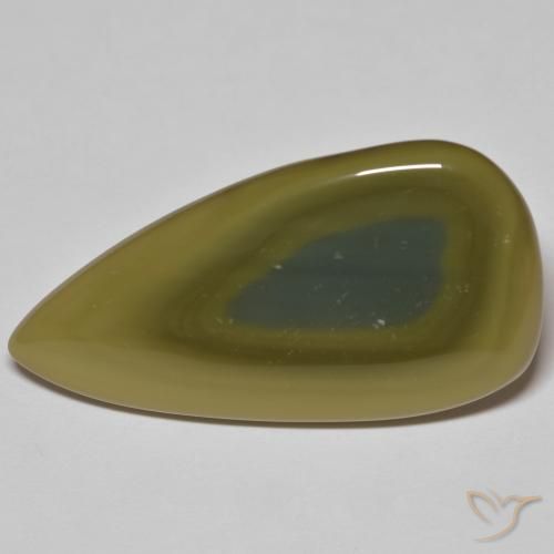 Diaspro a pera da 25,13 ct, 36,2 x 18,8 mm dall'Indonesia, Photo A
