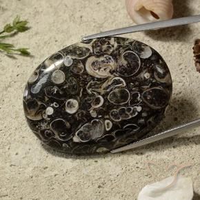 51.44 ct Multicolor Jasper Stone, Natural Jasper in Oval Cabochon Shape for Sale