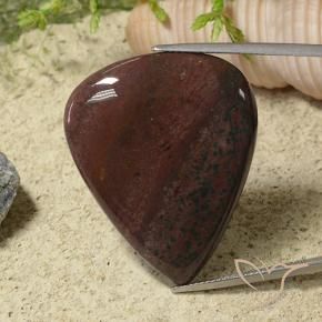 41.94 ct Multicolor Jasper Stone, Natural Jasper in Pear Cabochon Shape for Sale