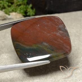 Jasper Gemstone in 27.3 x 26.6 mm Size for Sale, Jasper Stone in Multicolor Color