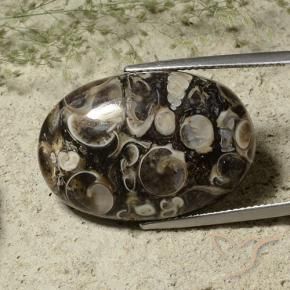 29.80 ct Multicolor Jasper Stone, Natural Jasper in Oval Cabochon Shape for Sale