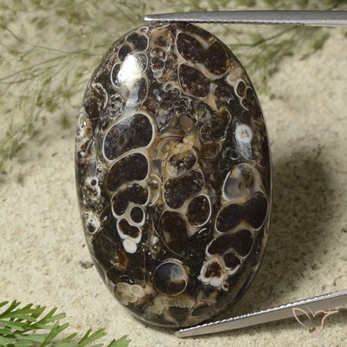 44.95ct Natural Multicolor Jasper, Oval, Opaque