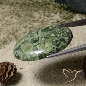 Jasper Gemstone in 35.4 x 23.3 mm Size for Sale, Jasper Stone in Multicolor Color