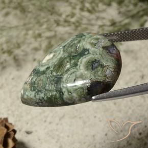 Jasper Gemstone in 27 x 20 mm (calibrated) Size for Sale, Jasper Stone in Multicolor Color