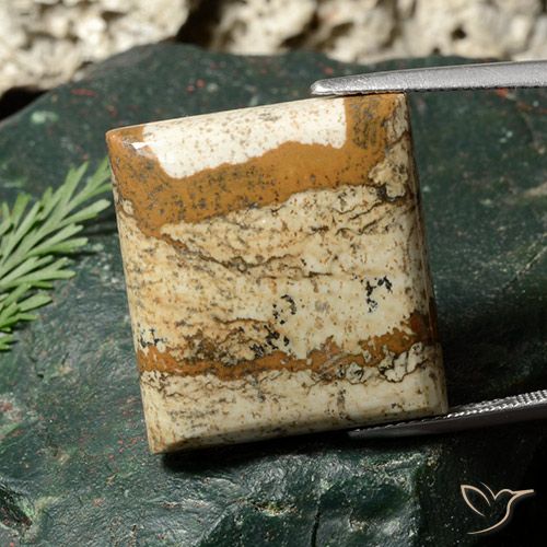 33.26ct Natural Multicolor Jasper, Baguette, Opaque