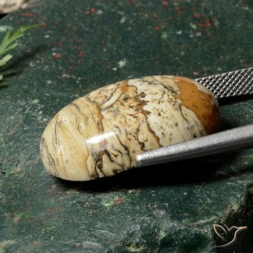 Jasper Gemstone in 23.7 x 16.7 mm Size for Sale, Jasper Stone in Multicolor Color