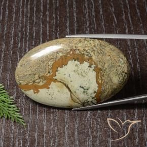 73.63 ct Multicolor Jasper Stone, Natural Jasper in Oval Cabochon Shape for Sale