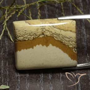 39.59 ct Multicolor Jasper Stone, Natural Jasper in Baguette Cabochon Shape for Sale