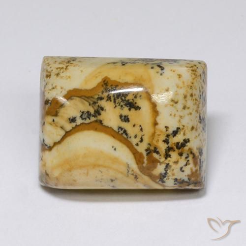 15.56 ct Multicolor Jasper Stone, Natural Jasper in Baguette Cabochon Shape for Sale