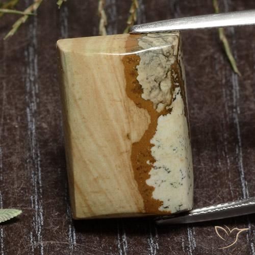 21.6ct Baguette Cabochon Multicolor Jasper for sale thumb image of 21.6ct Baguette Cabochon Multicolor Jasper (ID: 487407)