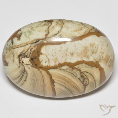 51.06ct Natural Multicolor Jasper, Oval, Opaque