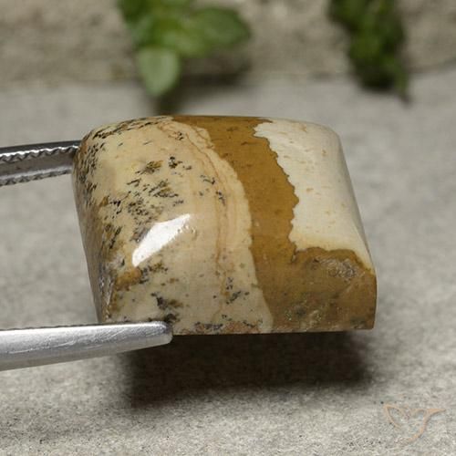 Jasper Gemstone in 16.4 x 14.2 mm Size for Sale, Jasper Stone in Multicolor Color