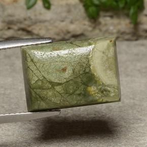 9.00 ct Multicolor Jasper Stone, Natural Jasper in Baguette Cabochon Shape for Sale