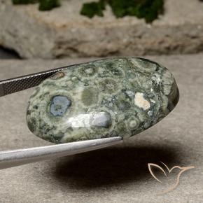 Jasper Gemstone in 31.9 x 21 mm Size for Sale, Jasper Stone in Multicolor Color