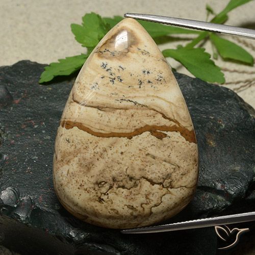 80.06 قيراط كمثرى جاسبر ، <cite dir="ltr" lang="en">43.8 x 20.3</cite> مم من إندونيسيا, Photo A