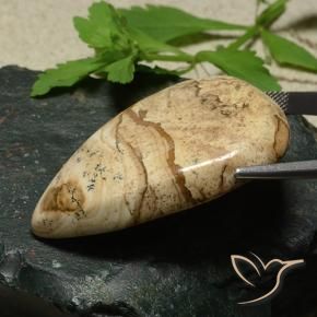 Jasper Gemstone in 43.8 x 20.3 mm Size for Sale, Jasper Stone in Multicolor Color