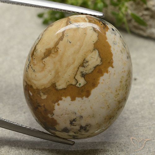 31.27ct Natural Multicolor Jasper, Oval, Opaque