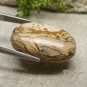 Jasper Gemstone in 26.2 x 16.9 mm Size for Sale, Jasper Stone in Multicolor Color