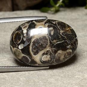 22.57 ct Multicolor Jasper Stone, Natural Jasper in Oval Cabochon Shape for Sale