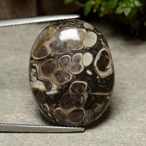 20.30 ct Multicolor Jasper Gemstone, Jasper Gem in Oval Cabochon Shape for Sale.
