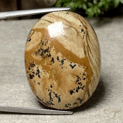 44.97ct Natural Multicolor Jasper, Oval, Opaque