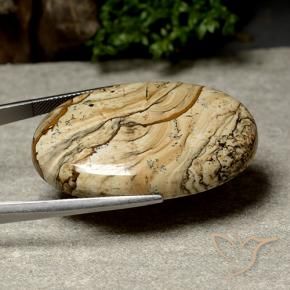 Jasper Gemstone in 40.9 x 27.2 mm Size for Sale, Jasper Stone in Multicolor Color