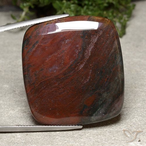 51.51ct Natural Multicolor Jasper, Cushion, Opaque