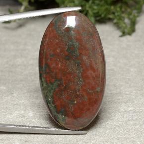Multicolor Jaspe Gema - 27.9ct Cabujón Óvalo (ID: 488209)