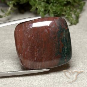 30.25 ct Multicolor Jasper Stone, Natural Jasper in Cushion Cabochon Shape for Sale