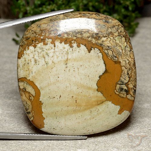 74.76ct Natural Multicolor Jasper, Cushion, Opaque