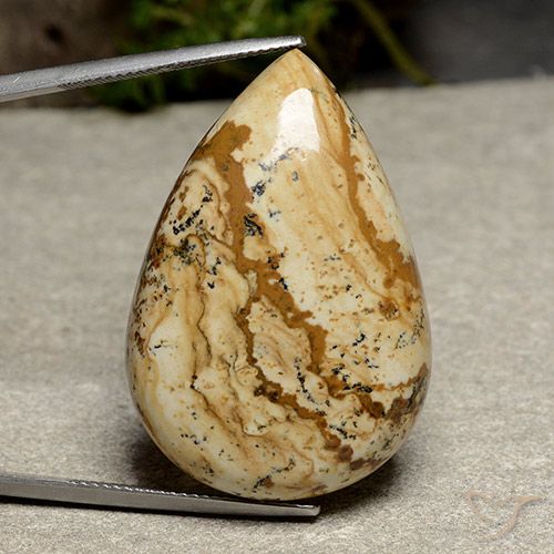 47X19X5 mm AB-3261 Terrific Top Grade Quality 100% Natural Coconut Jasper Fancy Shape Cabochon Loose Gemstone For Making Jewelry 39 Ct