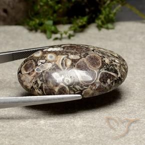 Jasper Gemstone in 36.1 x 21.5 mm Size for Sale, Jasper Stone in Multicolor Color