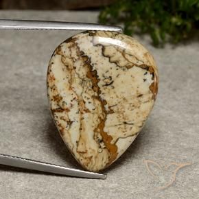 Jasper Gemstone in 26.8 x 21 mm Size for Sale, Jasper Stone in Multicolor Color