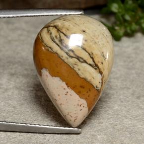 Jasper Gemstone in 21.5 x 15.5 mm Size for Sale, Jasper Stone in Multicolor Color