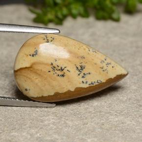 7.70 ct Multicolor Jasper Stone, Natural Jasper in Pear Cabochon Shape for Sale