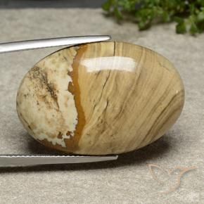 31.11 ct Multicolor Jasper Stone, Natural Jasper in Oval Cabochon Shape for Sale