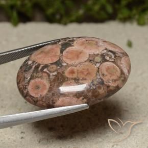 Jasper Gemstone in 30 x 22 mm (calibrated) Size for Sale, Jasper Stone in Multicolor Color