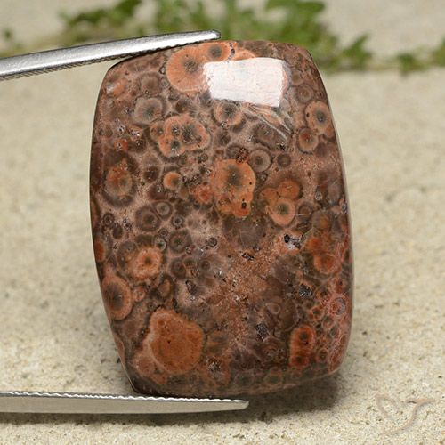 30.35ct Natural Multicolor Jasper, Cushion, Opaque, Photo A