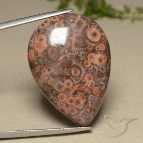 Jasper Gemstone in 30 x 22 mm (calibrated) Size for Sale, Jasper Stone in Multicolor Color
