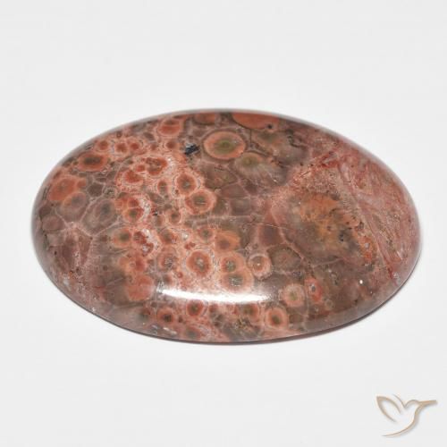Jasper Gemstone in 30 x 22 mm (calibrated) Size for Sale, Jasper Stone in Multicolor Color