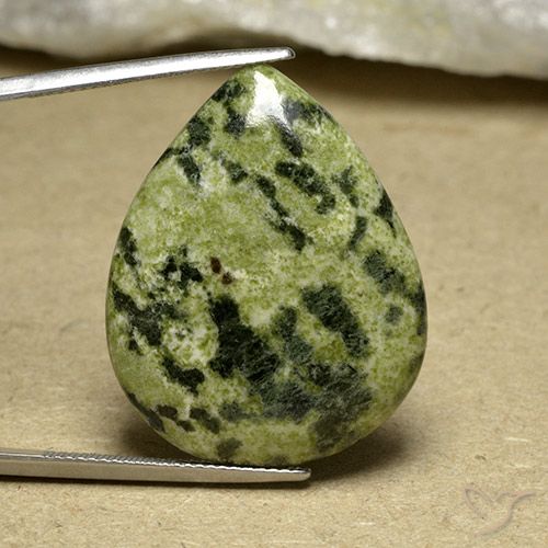 Multicolor Jasper Gem - 30.9ct Pear Cabochon (ID: 497189)