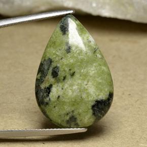 15.63 ct Multicolor Jasper Gemstone, Jasper Gem in Pear Cabochon Shape for Sale.