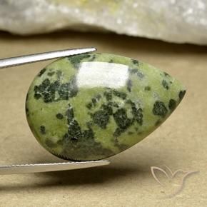 31.45 ct Multicolor Jasper Stone, Natural Jasper in Pear Cabochon Shape for Sale